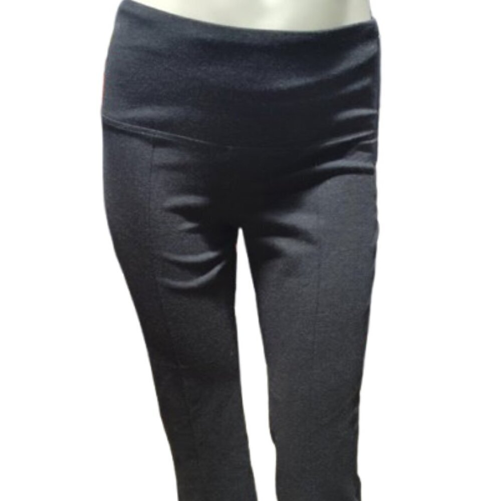 Athena Marie Rayon Gray Casual Pull-On Flat Front Pants Women's Size Medium